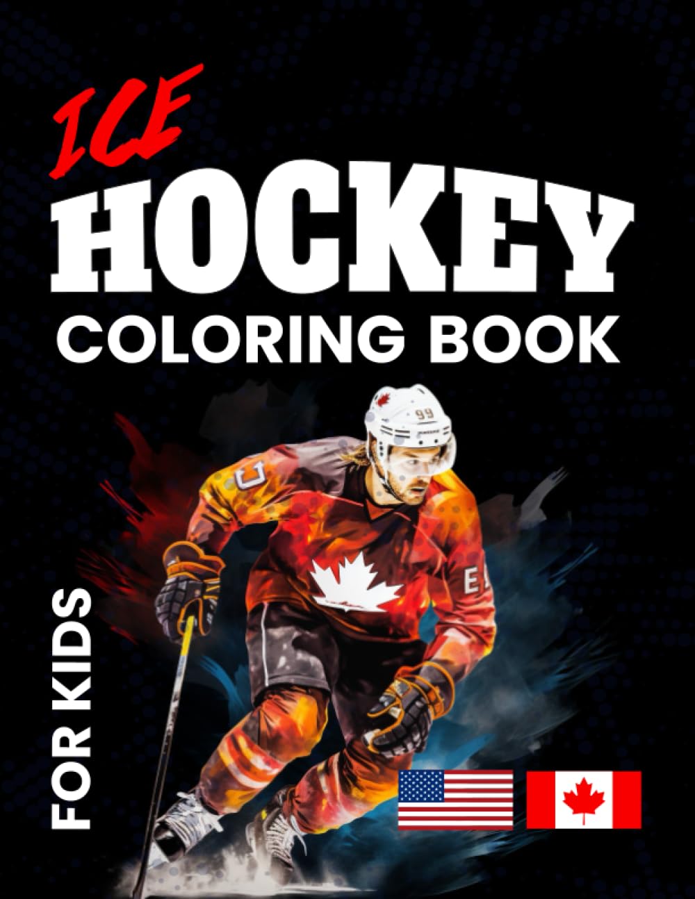 Ice hockey coloring book (색칠공부) for kids [62 페이지]