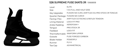 BAUER SUPREME FUSE 스케이트 주니어 [예약 주문 / Pre-Order]