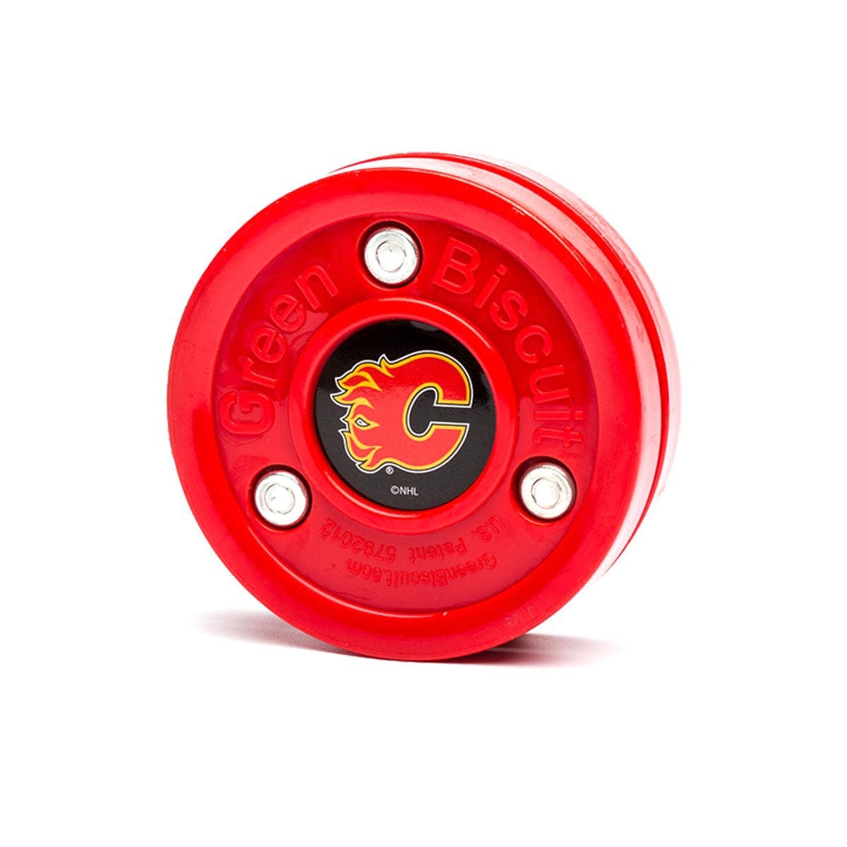 https://www.thehockeyshop.com/cdn/shop/products/green-biscuit-hockey-pucks-green-biscuit-original-nhl-training-puck-calgary-flames-4-7oz-28744085700674_1800x1800.jpg?v=1693420189